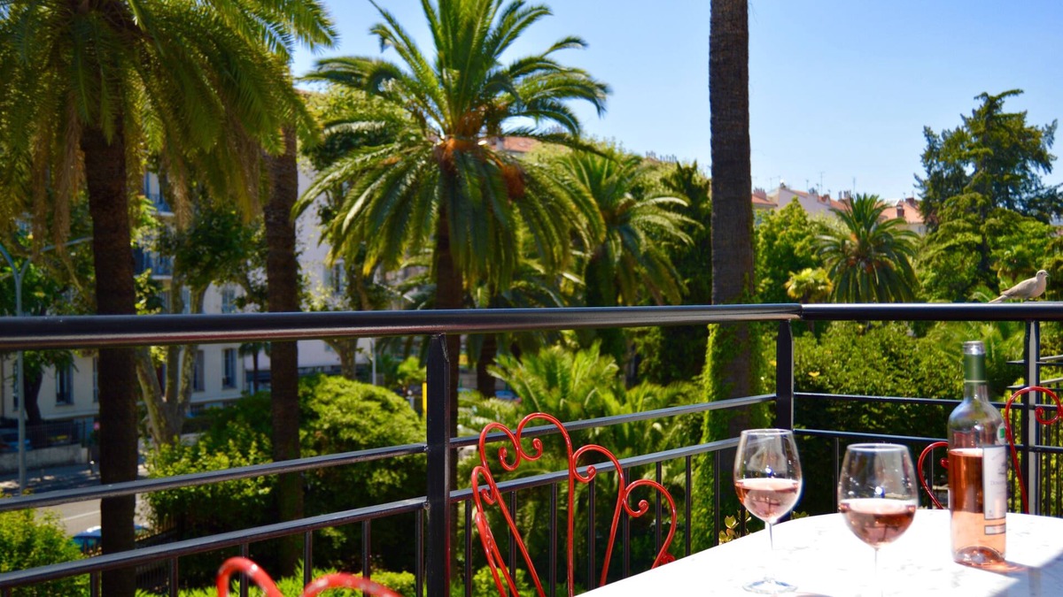 Cimiez Apartment | Near Place Garibaldi, Modern 1-Bedroom with Fabulous Sunny Terrace, Garden View