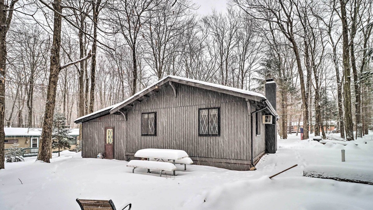 Locust Lake Village Cabin | Near Skiing: Pocono Lake Cabin w/Screened Patio