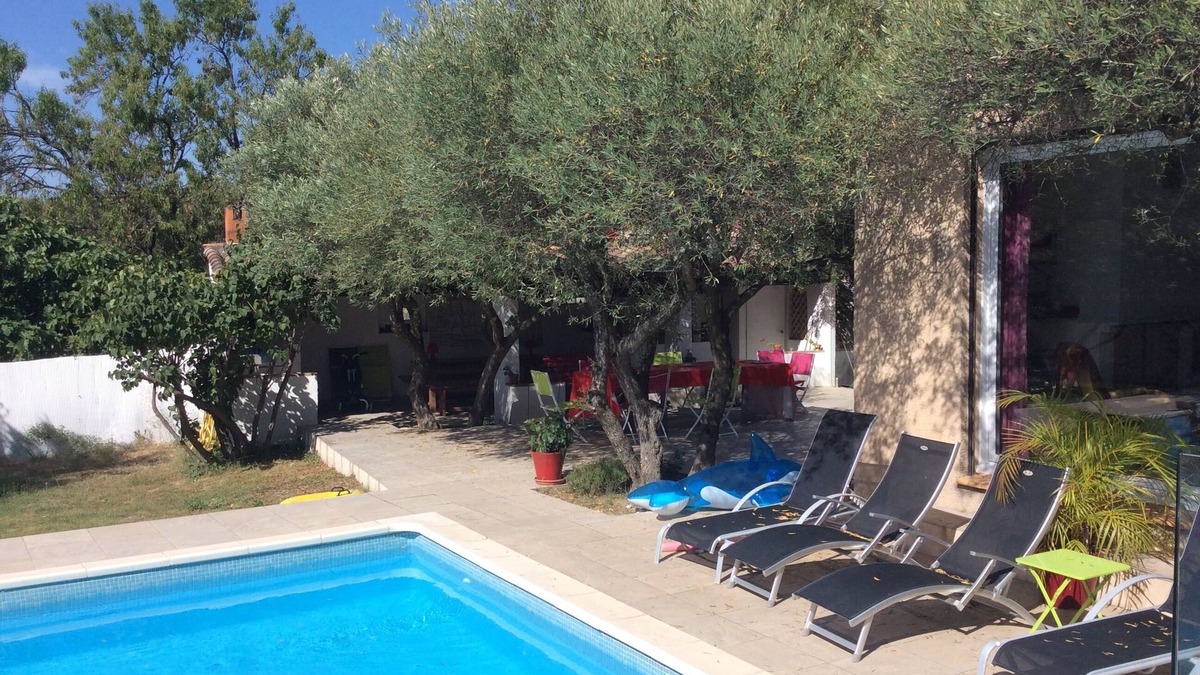Saint-Jean-de-Cornies House | Near the sea and montpellier, house with large pool surrounded by olive trees