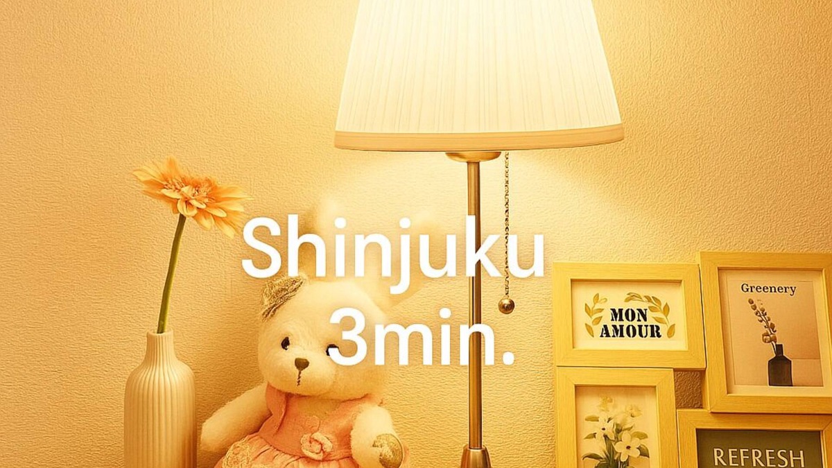 Kabukicho Apartment | New!편의점 10 초러블리아파트#신주쿠 2 분#역 5 분#39 ㎡#최대 3명#부엌침실#나리타공항 50 분
