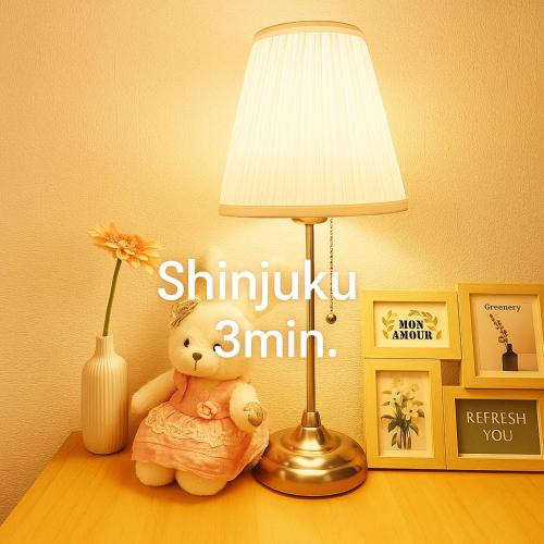 Okubo Apartment | New!편의점10초#신주쿠2분#신오쿠보역5분#12평#최대3명#부엌침실#나리타공항50분#러블리아파트#고급매트리스