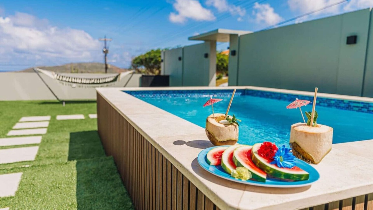 Paradera Apartment | NEW- Amazing Ocean & Sunrise View Home w/Pool