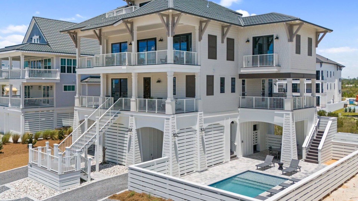 Bay County House | New Construction, Sugar Sands, Private Pool, Pet Friendly, Beach Views.