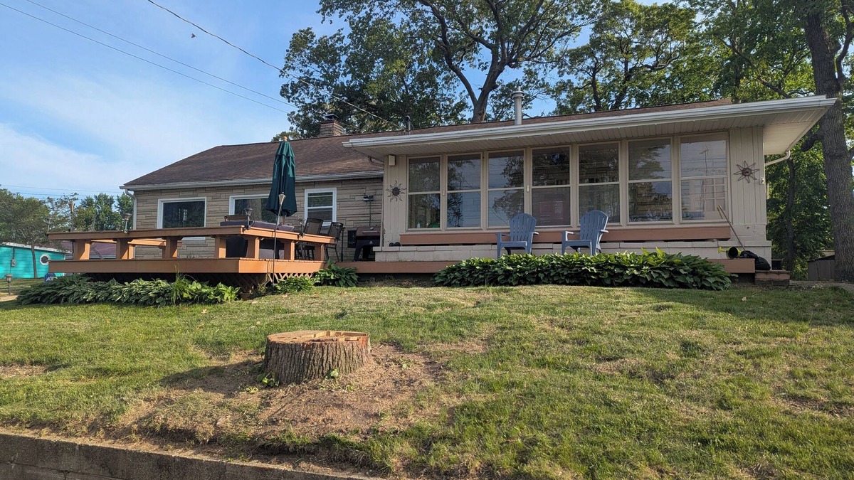 Bass Lake House | NEW! Cozy brick RANCH home with LAKE VIEWS along with Peace AND Serenity!