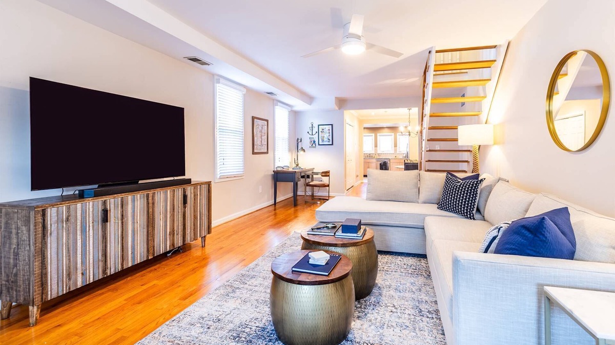 Eastport House | New Eastport home with parking, dog-friendly & steps to shops with backyard