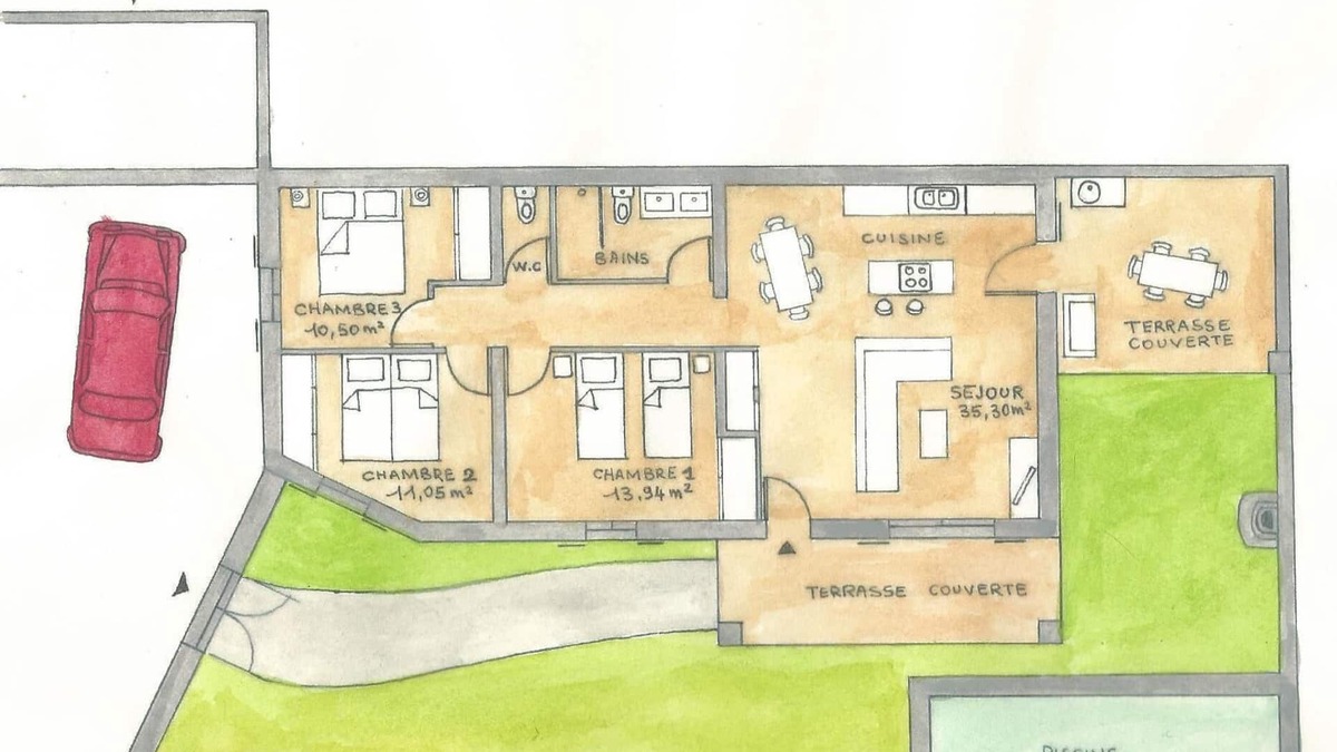 Moustiers-Sainte-Marie Villa | New fenced house, with HEATED POOL, private parking, disabled access