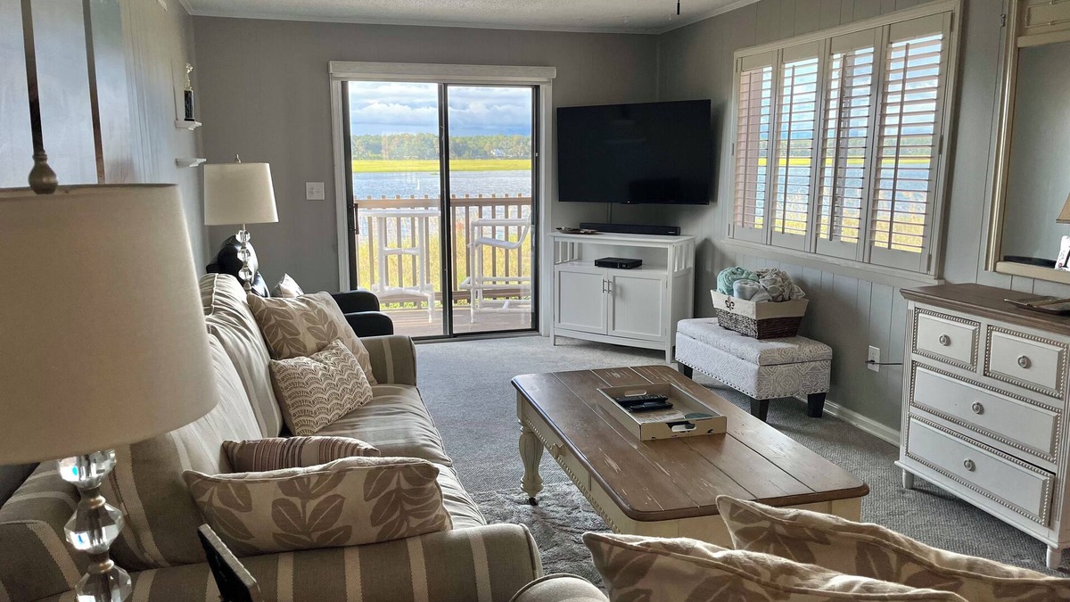 North Myrtle Beach Condo | NEW FOR 2024! 1st Floor, 2BR-2BA Renovated Waterfront Condo @ Inlet Point Villas