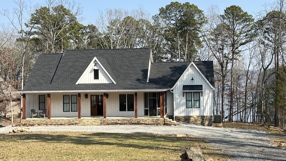 Wilburn House | New Lake Front House with large porches and great lake view.