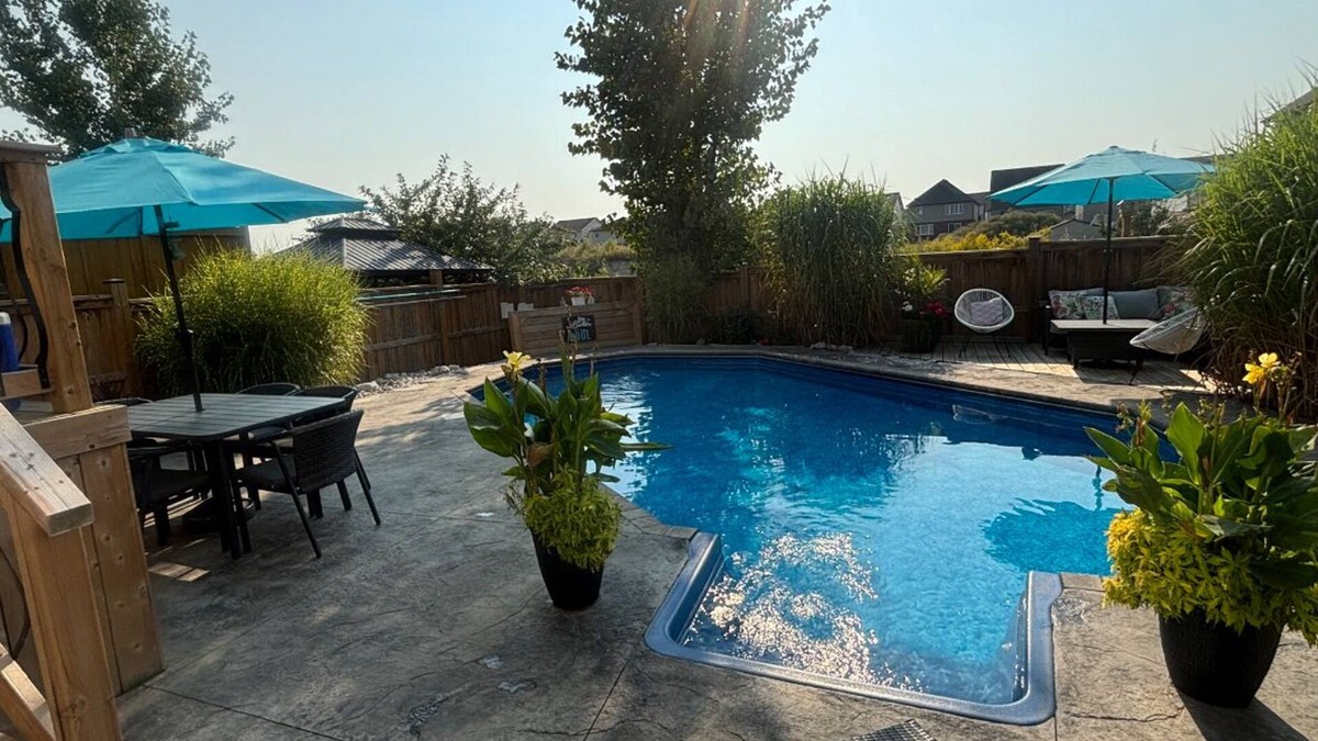 Kitchener Apartment | New Modern bright two bedroom lower level duplex with salt water pool!
