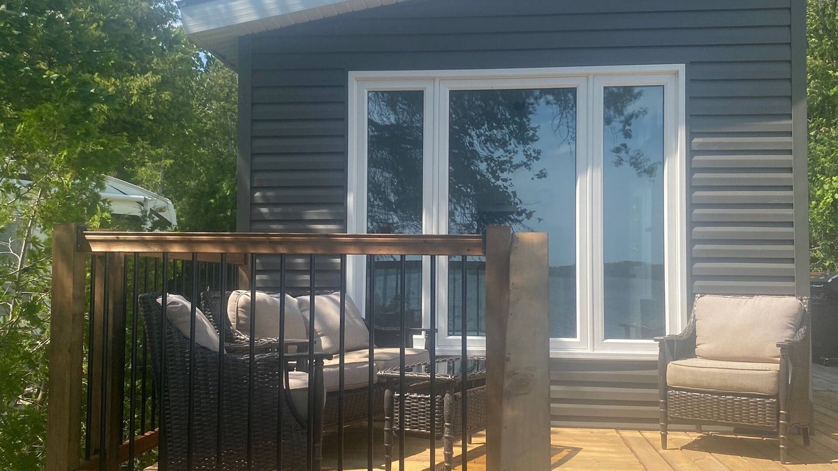 South Bruce Peninsula RV Rental | New Park Model on Waterfront at Family Campground