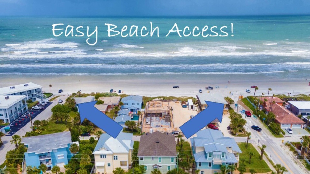 New Smyrna Beach House | <:>< New Smyrna Beach Ocean View Home- Luxury-Steps to the Beach-Walk to Flagler