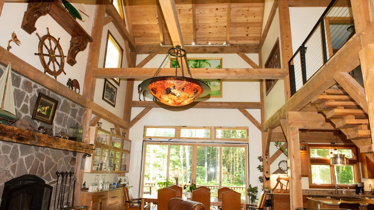 Middle Grove House | New timber frame home with open floor plan on 2.5 acres just 6 mi. from Saratoga
