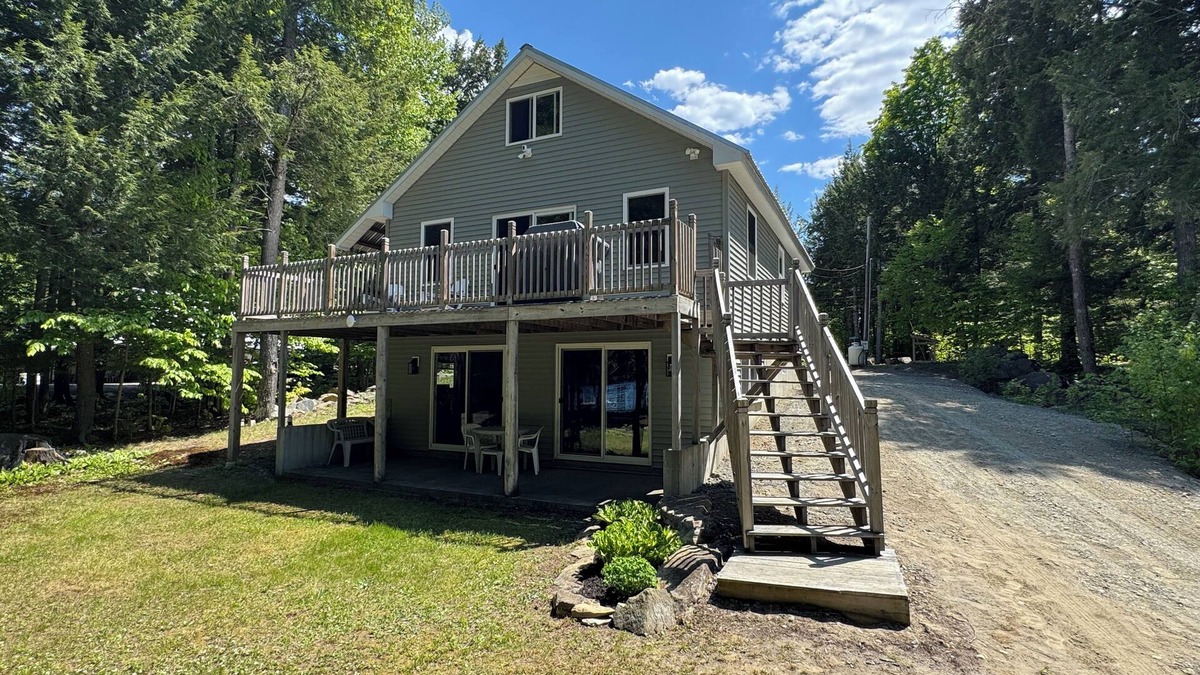 Dover-Foxcroft House | NEW! Tranquil Lake Front Home Tucked in Quiet Cove on pristine Sebec Lake