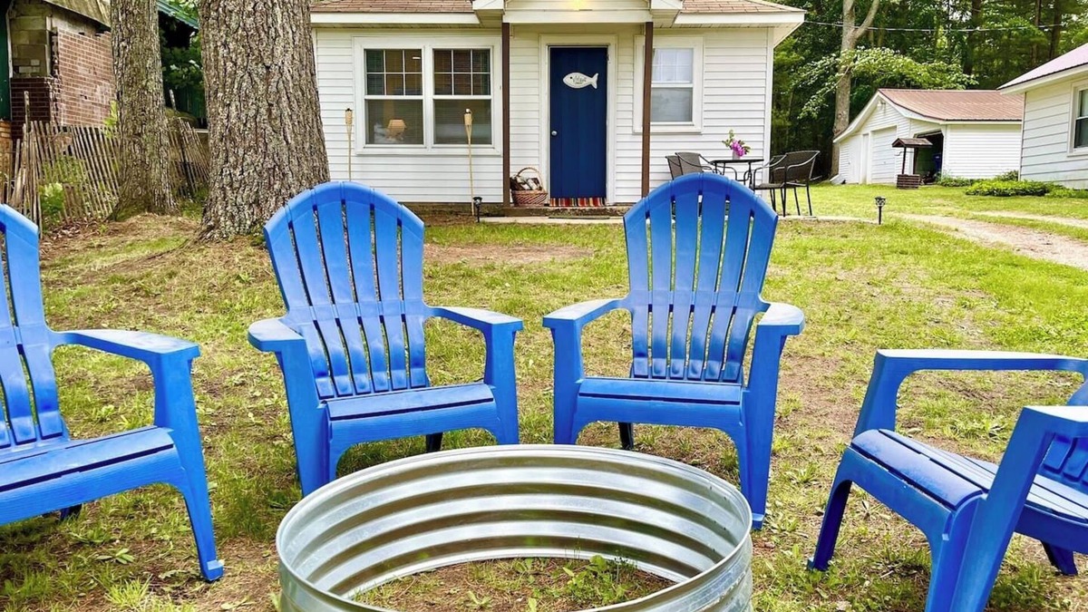 Kalkaska Cabin | New! Vivian's Cabin - Super Cute Lakefront Cabin with Private Dock!