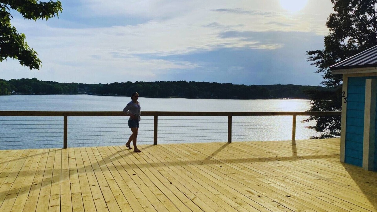 Steele Creek Cabin | New Waterfront Cabin on the Large Sundeck #21
