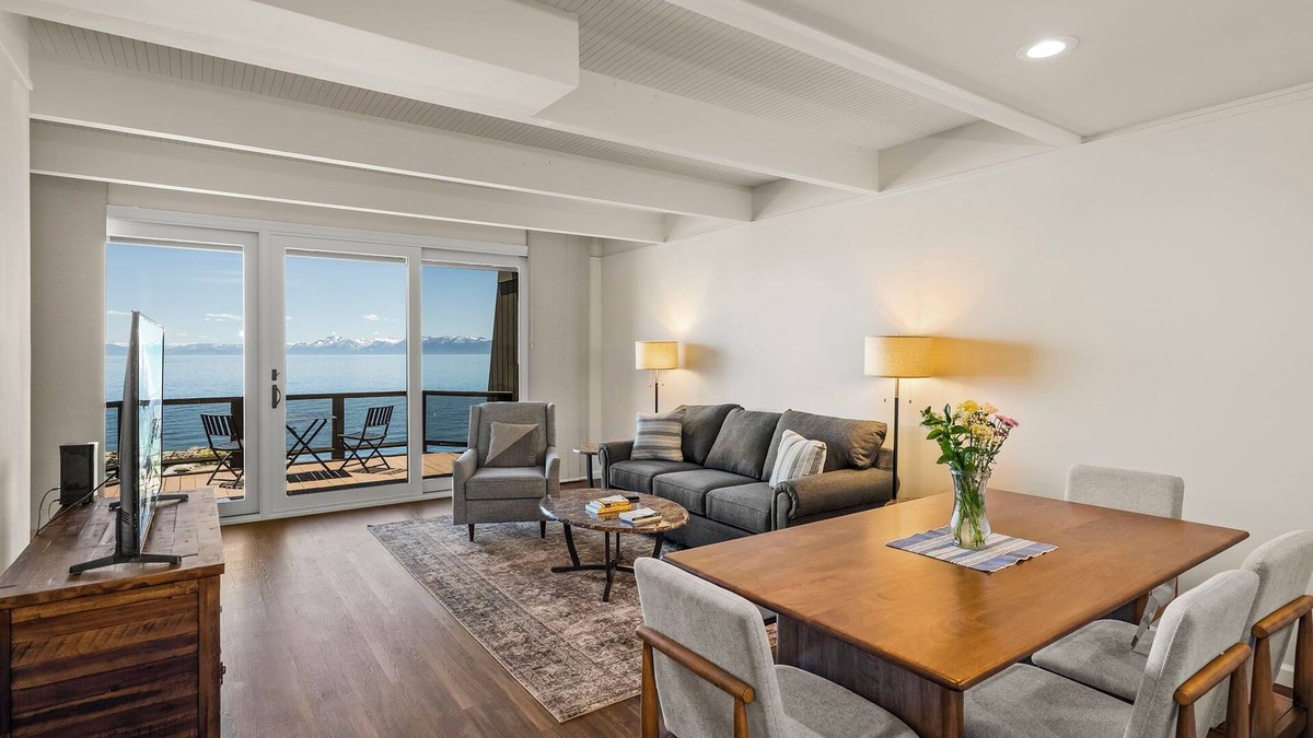 Incline Village Condo | Newley remodeled, two story, two-bedroom condo nothing but Views of Lake Tahoe!