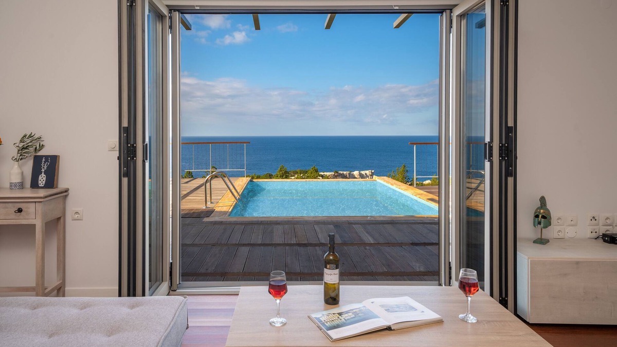 Fiskardo Villa | Newly built | Saltwater Pool | Best sunsets in Northern Kefalonia
