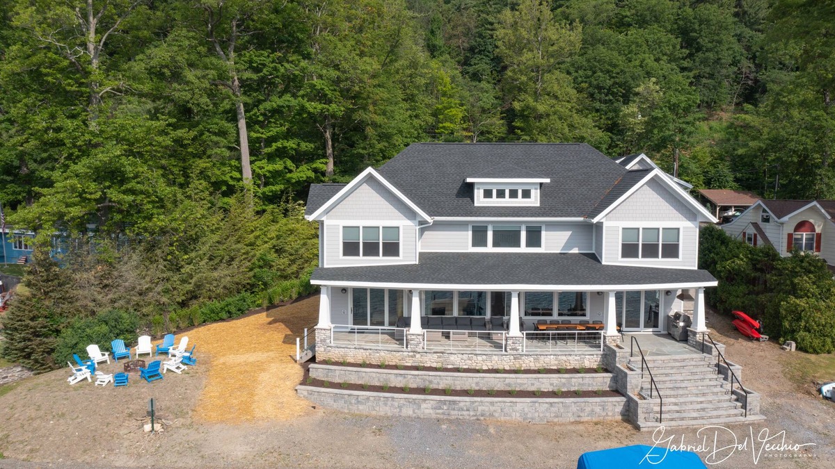 Cameron House | Newly Constructed Luxury Home On 150' Natural Beach With Dock And Hot Tub!