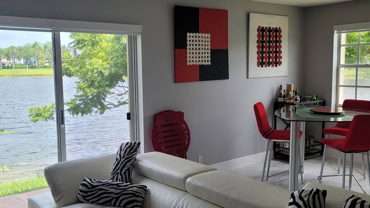 Pembroke Pines Condo | newly remodeled modern smart home on a lake
