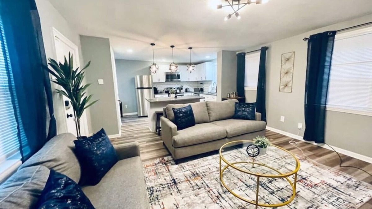 East Point House | Newly Renovated Home, Fenced Yard, Rec Room with Foosball and WiFi!