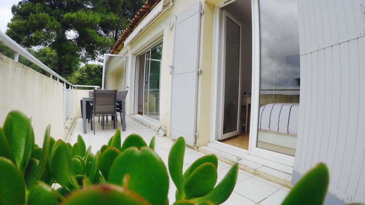 Sainte-Maxime Apartment | Nice 43m2 apartment, large terrace, small sea view