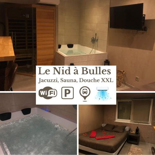 Bischheim Apartment | Nid à bulles - Loft 35m2 sauna jacuzzi 10min centre Strasbourg