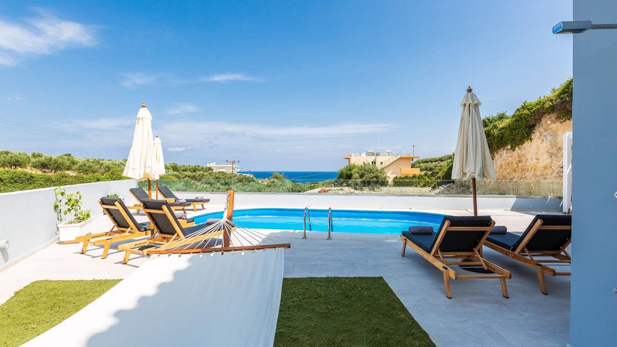 Stavromenos Villa | Nikiforos Villa, Private Pool & BBQ, SeaViews