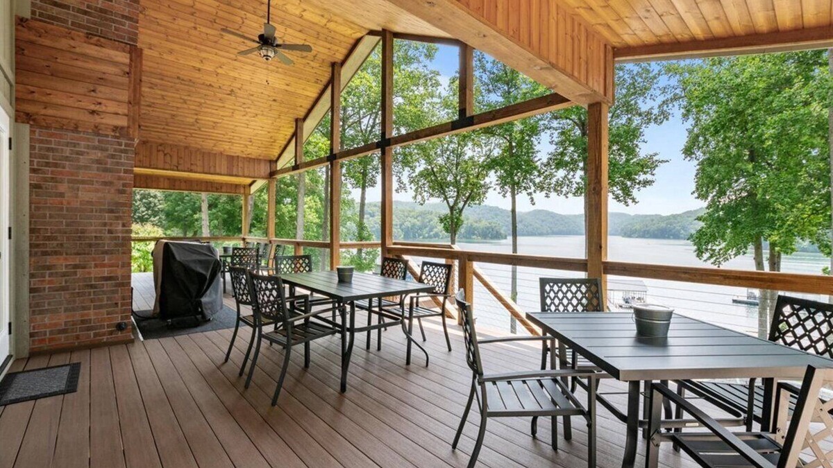 Jacksboro House | NO STEPS! Gentle Path to water with 1,800 sq. ft. 2 slip dock/4 person ATV