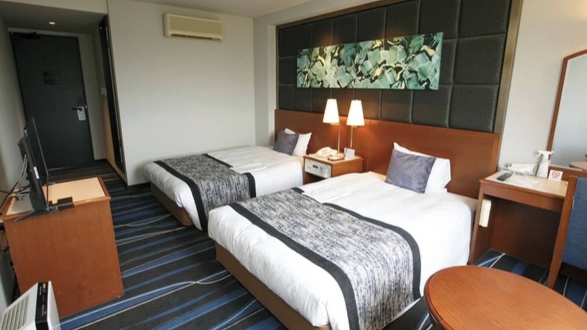 Kita Ward Hotel | Nonsmoking Twin Room with Park View Free flat /Okayama Okayama