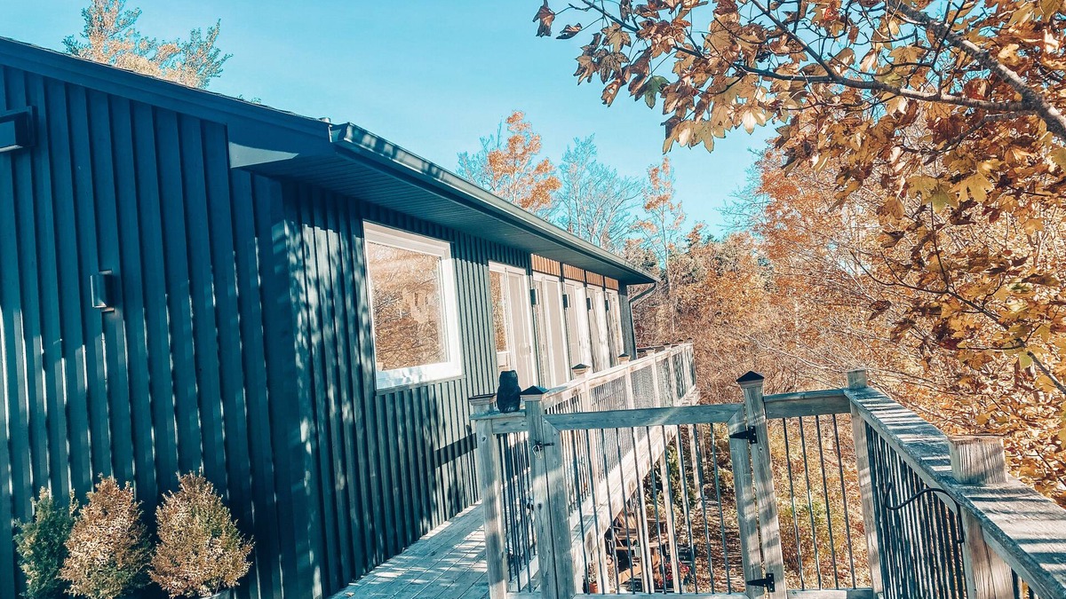 Clarke's Beach Cottage | Nordic Style Private Riverfront Cottage with Heated Pool & Hot Tub