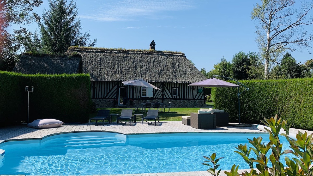 Le Torpt House | Normandy cottage and guest house, sleeps 6 with heated pool