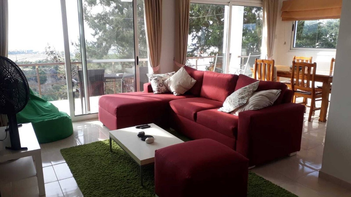Bahceli Apartment | North Cyprus sunset sea views on quiet site with large private BBQ roof terrace
