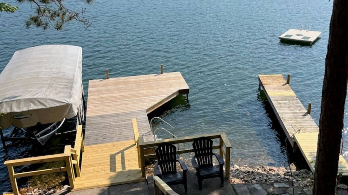Florence Cabin | Northern Wisconsin Waterfront Cabin Lake Ellwood Spread Eagle WI