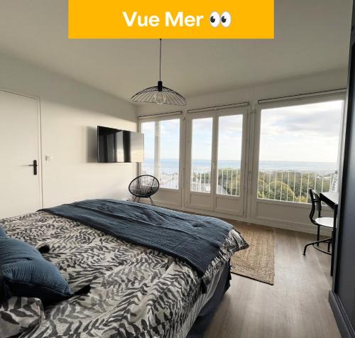 Rive Droite Apartment | Nouveau! Appartement vue mer 180° et place parking