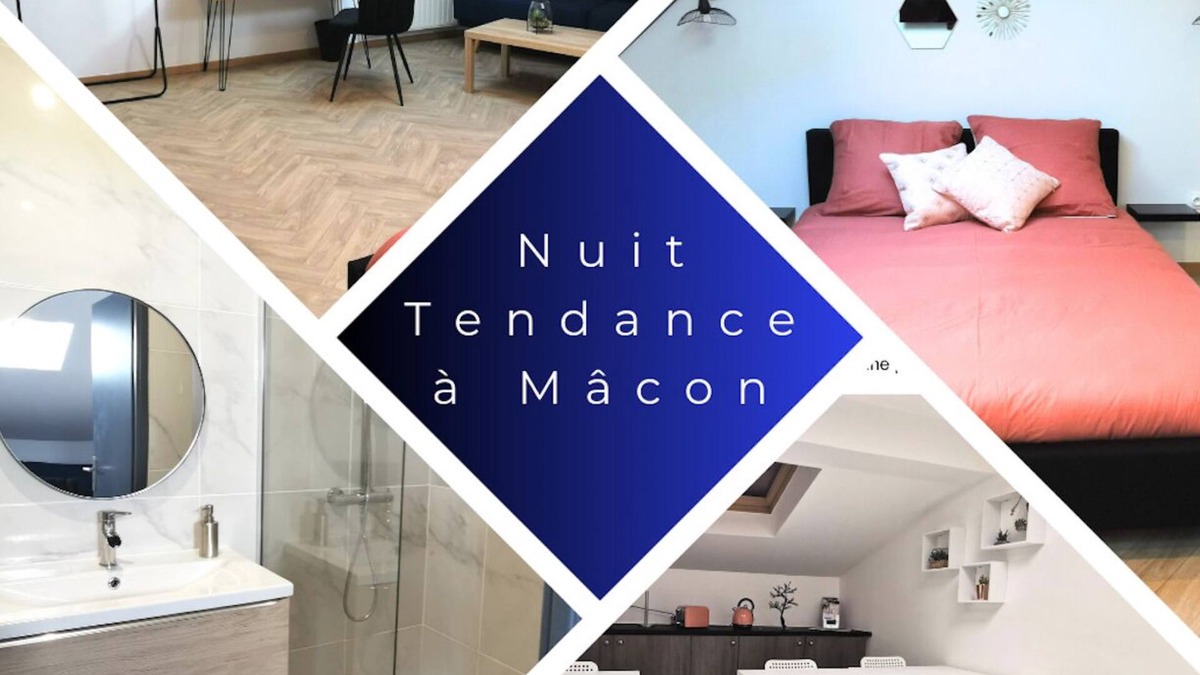 Saint-Laurent-sur-Saone Apartment | Nuit Tendance à Mâcon 3 - 2 Adultes et 2 Enfants