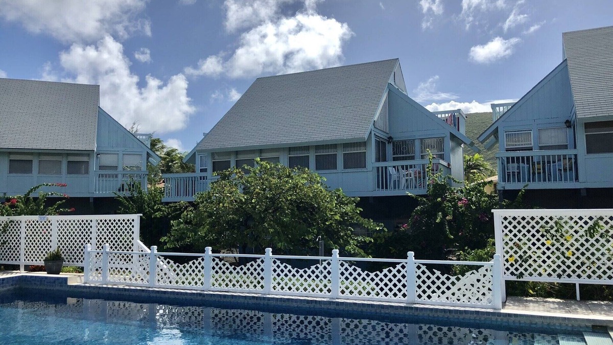 Kittian Village Condo | Number 12 Sealofts In St Kitts, Poolside Condo In Tropical Beachside Gardens