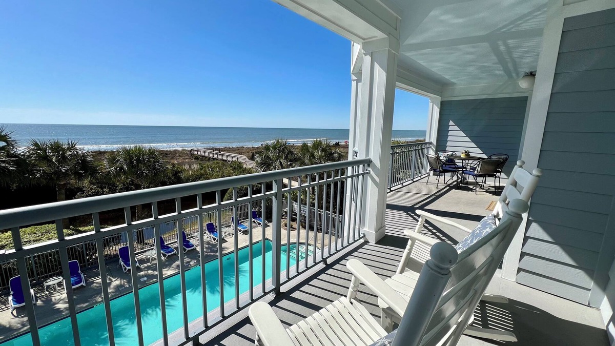 Isle of Palms Condo | Ocean Boulevard Oasis - Beachfront, Spectacular Ocean View, Pool, Beach Access!