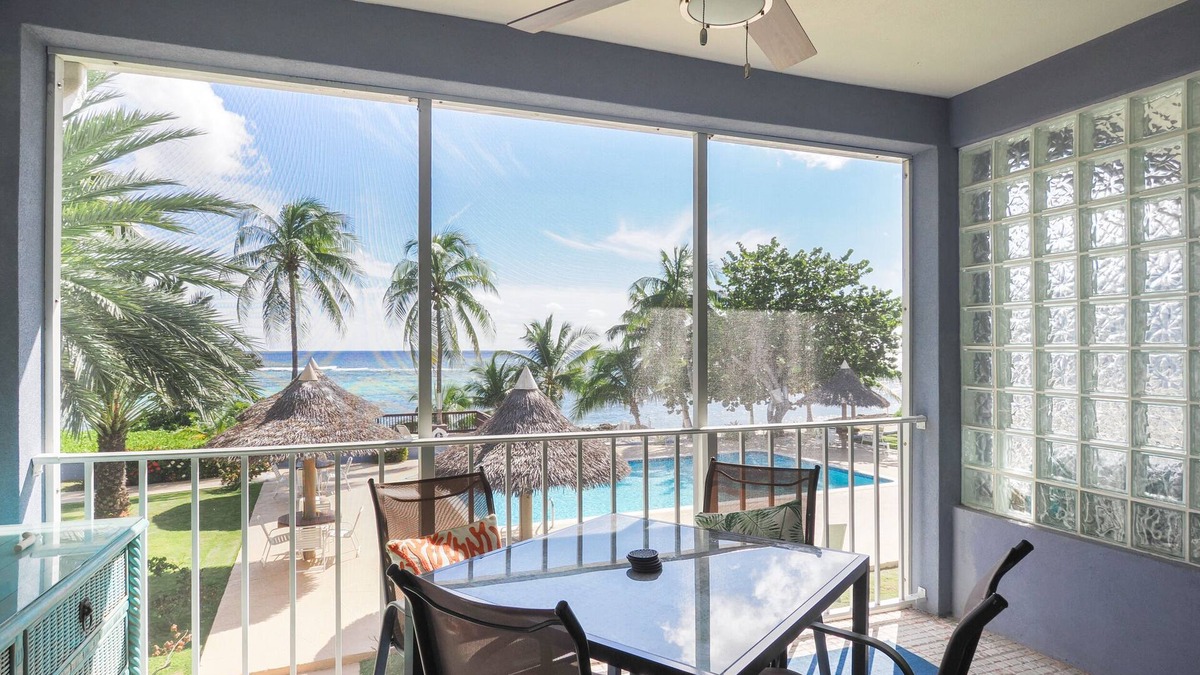Bodden Town Apartment | Ocean front 2 bedroom condo with pool