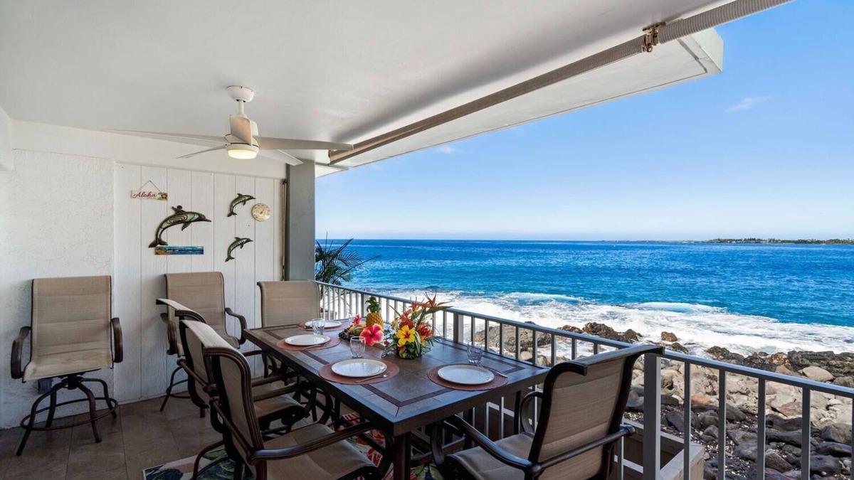 Kailua-Kona Condo | 🏖️Ocean Front | Fantastic Ocean Views | Completely Upgraded🏖️