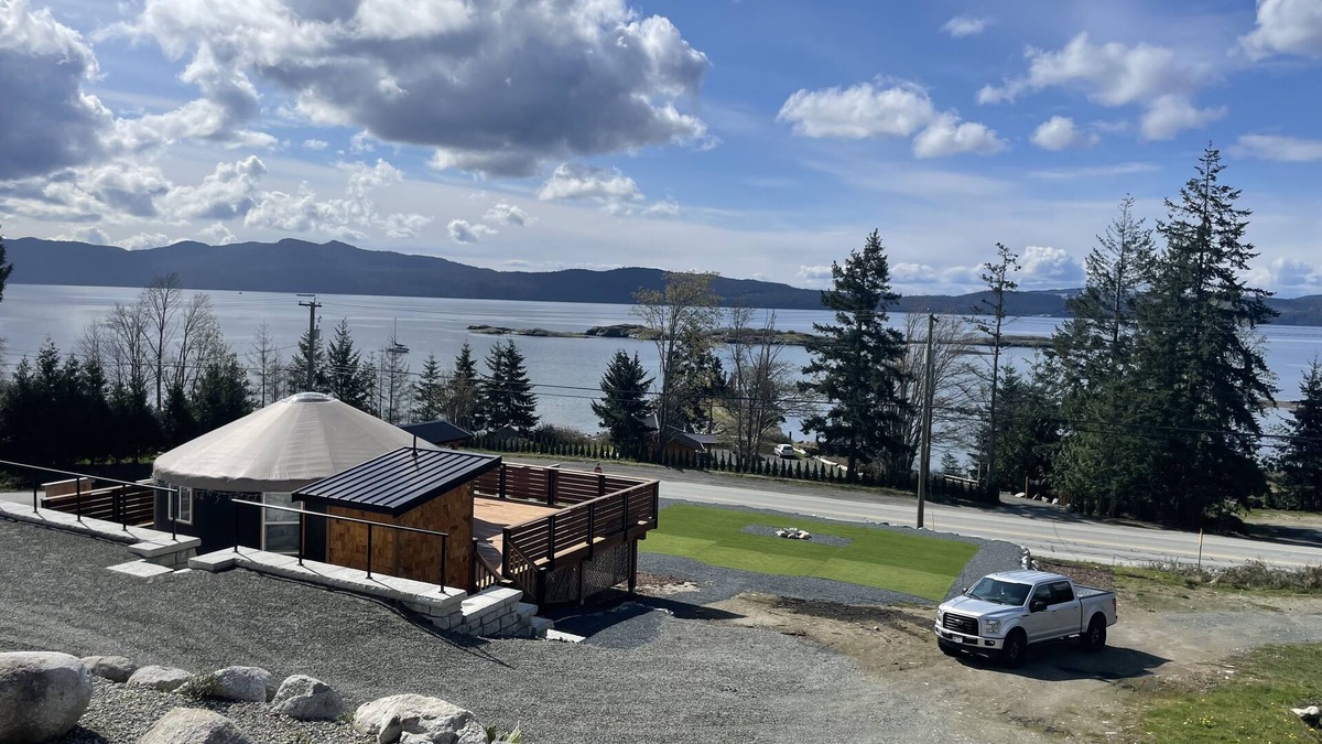 Powell River Cottage | Ocean front luxury yurt on beautiful landscaped property