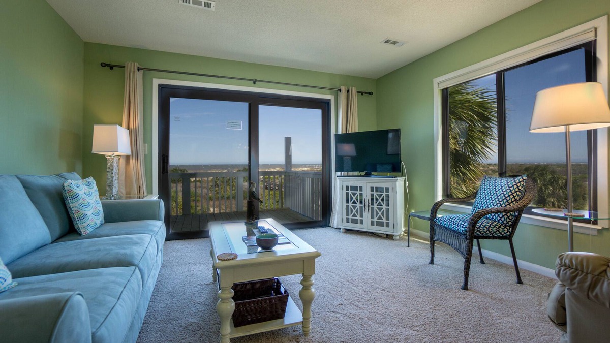 Oceanmarsh Subdivision Condo | Ocean Front Corner Villa with New Deck and Unobstructed Views