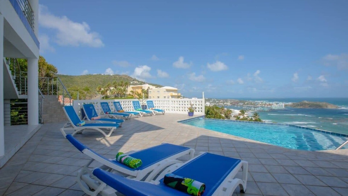 Dawn Beach Estates Villa | Ocean Pearl, Dawn Beach by Personal Villas - Spacious Pool Deck