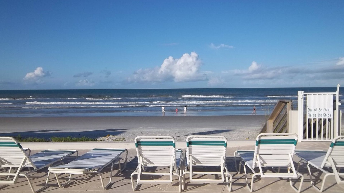 New Smyrna Beach House | Ocean View 2BR 2BA 3 Night Min, No Cars Beach, Private Area, Oceanfront POOL!