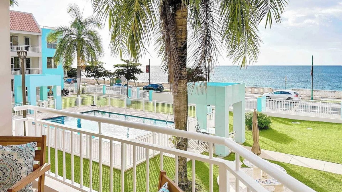 Aguadilla Pueblo Apartment | Ocean View Downtown Beach Paradise-Walk to Beach