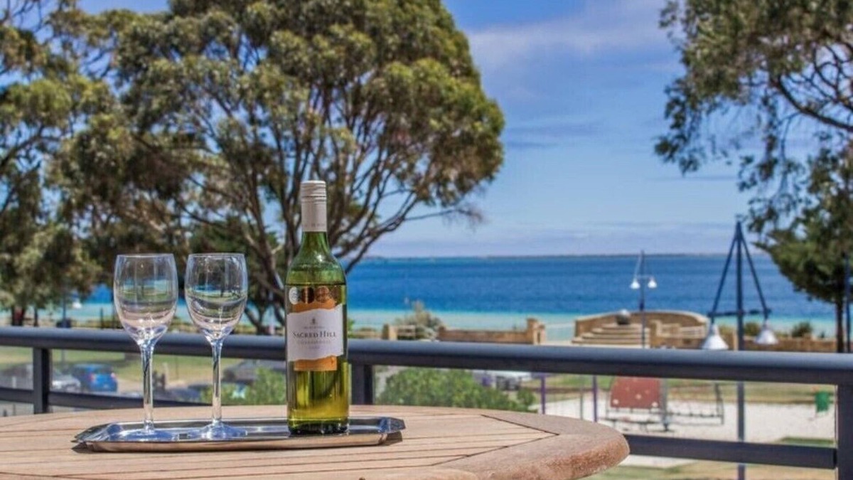 Rockingham Apartment | Ocean views from your spacious balcony at Seaside Escape Aria