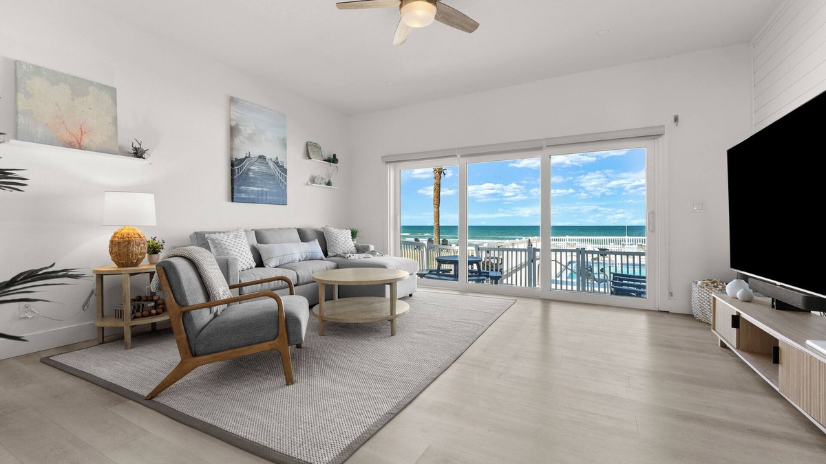 New Smyrna Beach House | Ocean Vista Remodeled Oceanfront Property Steps to the ocean