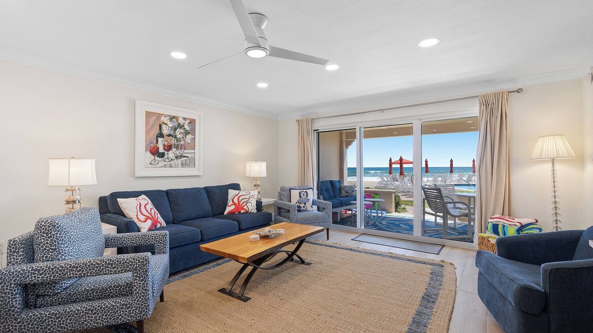 New Smyrna Beach Condo | 🌊Oceanfront 1st Floor Luxury Condo | Awesome Amenities | Sandpiper 111🌊