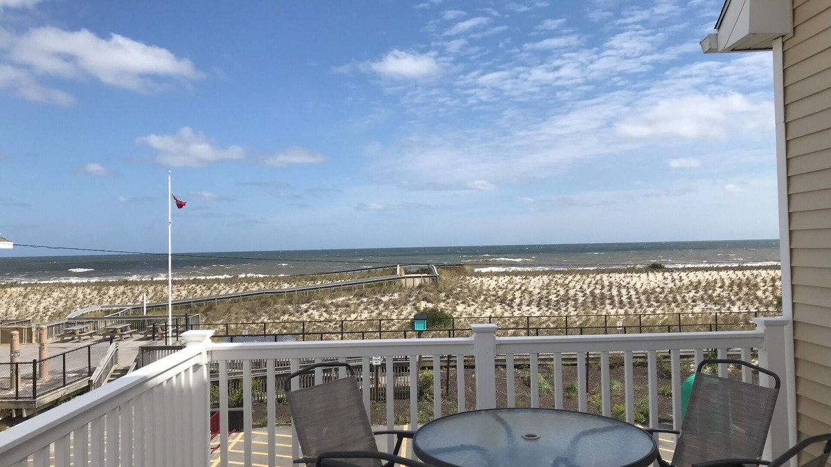 Ortley Beach House | Oceanfront 2 family house 2nd fl unit, spectacular views, badges, 3parking spots