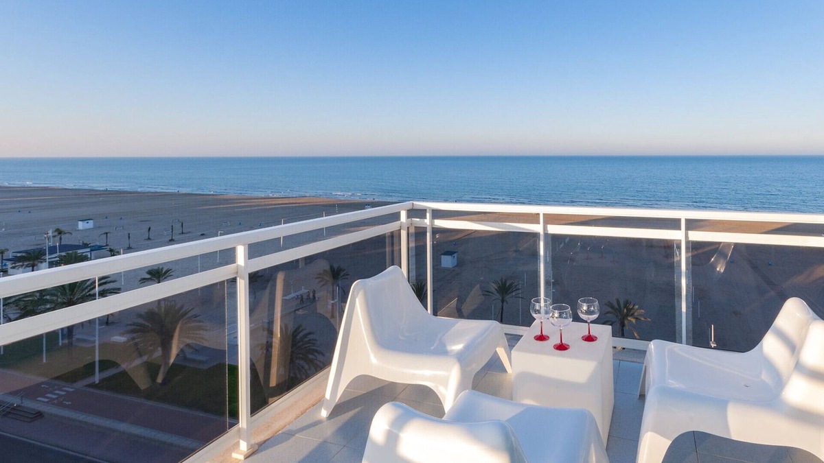 Grau i Platja Apartment | Oceanfront condo with amazing view in sunny terrace.