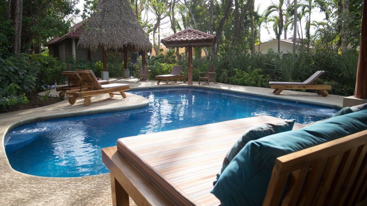 Playa Guiones House | Oceanfront Estate with Private Beach Path and Chef - Best Spot in Nosara!